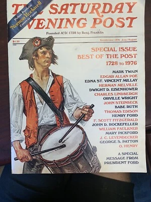 1976 The Saturday Evening Post Bicentennial Edition Norman Rockwell July August - Image 1 of 2