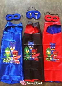 PJ Hero inspired Capes and Masks,Birthday Party Favors Supplies,Catboy,Owlette 