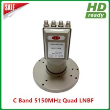 Digital Ready LNB C band 4 output Quad LNBF with L.O Frequency 5150MHZ