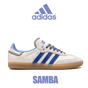 Adidas Samba Nylon Wales Bonner Wonder Clay Royal Blue Trainers IH7756 - Picture 1 of 5