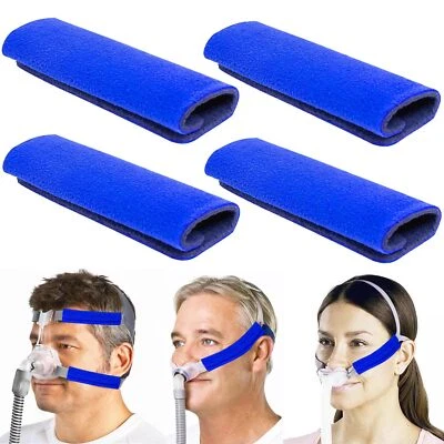 CPAP Strap Covers 4 Pçs Headgear Almofada Máscara Almofadas para CPAP Conforto Dormir - Imagem 1 de 4
