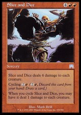 Magic the Gathering MTG Slice and Dice (232) Onslaught   LP