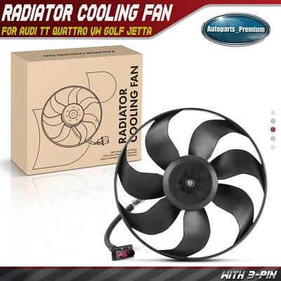 Conjunto de ventilador de refrigeração condensador para Audi TT TT Quattro Volkswagen Golf Jetta R32 - Imagem 1 de 4