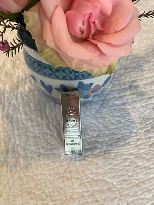 Lancome L'Absolu Rouge 346 FATALE PINK Drama Matte Lipstick (3.4g/0.12oz) NEW - Image 1 of 4