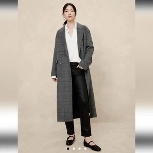 Banana Republic Double Face Wool-Blend Oversized Coat S NWOT - Picture 1 of 5