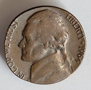 Raro 1964 sin marca de ceca cobre macizo 5c error Jefferson níquel - Imagen 1 de 2