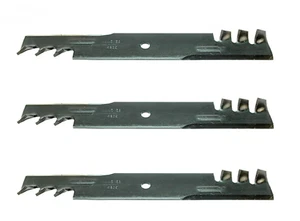 3 EXMARK 1-633482 1032528 103-6584 FITS FERRIS 75751 BOBCAT 32022 GATOR BLADES - Picture 1 of 3