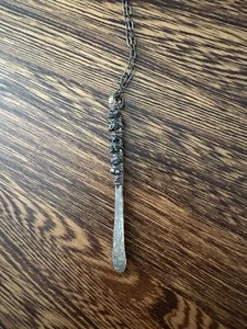 Raw Black Diamond Wire Wrapped Necklace - Picture 1 of 8