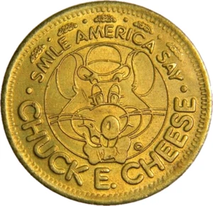 Token de máquina de queso Chuck E 1986 Sunnyvale, California (01933) - Imagen 1 de 2