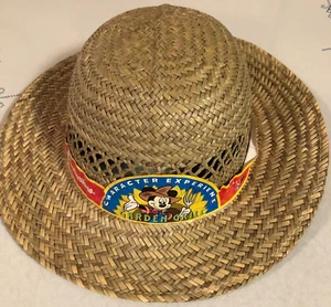 Vintage Mickey Mouse Walt Disney World Straw Hat Epcot Experience Garden Land - Picture 1 of 12