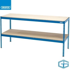 DRAPER 1.8M STEEL WORKBENCH 1800 X 600 X 900MM HEAVY DUTY 200KG SWL, 24913 - Picture 1 of 7