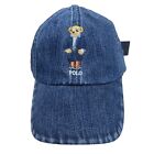 Polo Ralph Lauren Bear Dark Denim Baseball Hat Cap OS Adjustable NEW