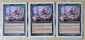 3x Reclaim - MTG Seventh Edition 7ED Common Good (GD) - Imagen 1 de 2
