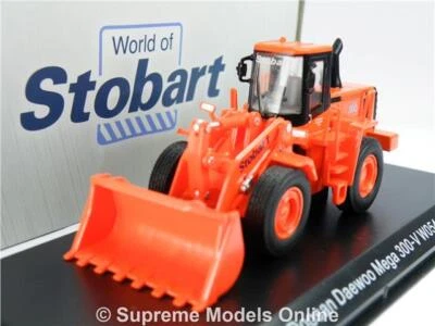 DOOSAN DAEWOO MEGA 300-V MODEL DIGGER EXCAVATOR SHOVEL 1:76 SIZE EDDIE STOBART R - Image 1 of 4
