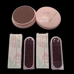 Mary Kay Day Radiance Formula 1 BURNISHED BRONZE +Cheek Color AUBERGINE ATTITUDE - Picture 1 of 24