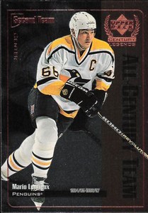 1999 UD Century Legends All Century Team #AC7 Mario Lemieux   Card TCCCX