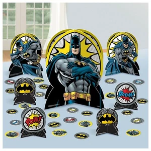 BATMAN Heroes Unite TABLE DECORATING KIT (1)~ Birthday Party Supplies Centerpiec - Picture 1 of 1