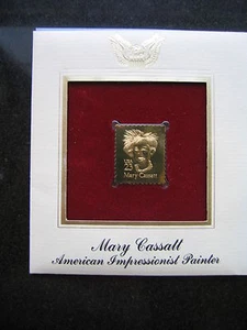 MARY CASSATT Impressionist PAINTER Gold Stamp Replica Golden Cover - Picture 1 of 3