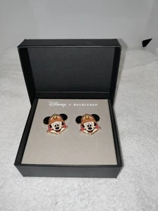 Disney Baublebar Mickey Mouse Thanksgiving Turkey Holiday Earrings NIB - Picture 1 of 5
