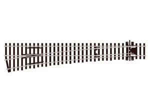 Peco ~ HO Scale ~ CODE 75 Turnout, Large Radius, Left Hand ~ SL-E189 - Picture 1 of 1