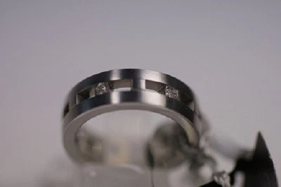 ESPRIT Damen Edelstahl Ring ESRG10741 Besatz 4 Steine Gr. 17 / 170 / 54 edel NEU - Bild 1 von 4