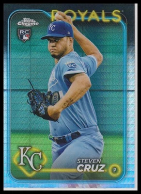 2024 Topps Chrome #187 Steven Cruz Prism Refractors - Image 1 of 2