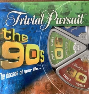 Trivial Pursuit The 90s Edition Parker 2005 Family Question Quiz Game - Picture 1 of 3