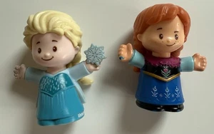 Fisher Price Little People Anna and Elsa Replacement Figures Disney Frozen - Picture 1 of 5