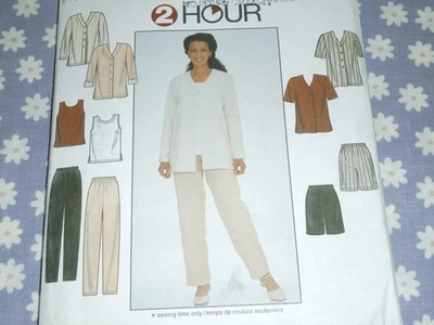 SIMPLICITY 8186 MISSES 2 HOUR TOP TANK TOP PANTS & SHORTS PATTERN-UNCUT-12-14-16 - Image 1 of 3