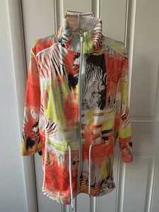 onque sport New York Jacke mit buntem Print 3/4 Arm Reißverschluss Gr. XL Damen - Bild 1 von 23
