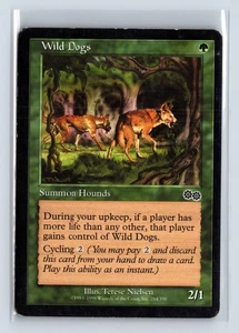(2x) WILD DOGS – MTG Magic the Gathering Card – Urza's Saga – Common - Picture 1 of 6