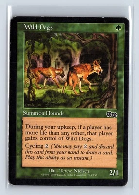(2x) WILD DOGS – MTG Magic the Gathering Card – Urza's Saga – Common - Image 1 of 4