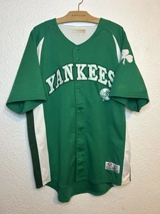 New York Yankees MLB True Fan Series grün St Patricks Day Baseball Trikot Herren L - Bild 1 von 11