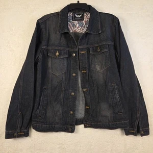 NUEVA Chaqueta de Jean Alliance Para Hombre XL Algodón Denim en Vaquero Azul Country Nueva Sin Etiquetas - Imagen 1 de 11