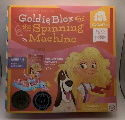 GoldieBlox y la máquina giratoria leer y construir (leer descripción) Sin libro  Foto 1 de 4