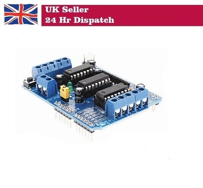 L293D Motor Driver Expansion Board Motor Control Shield Raspberry Pi Arduino - Image 1 of 4