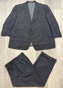 Traje Bergdorf Goodman x Domenico Spano Gris Lana - Blazer (54) Pantalones (56) - Imagen 1 de 13