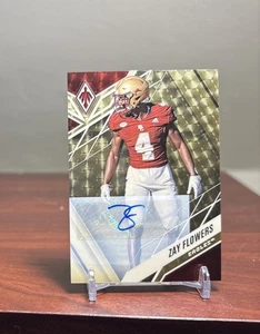 Panini Chronicles Phoenix Draft Picks Zay Flowers 2023 1/1 vinilo dorado automático radiocontrol - Imagen 1 de 3