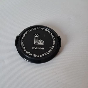 Canon C-52mm The Official 35MM Camera Of The 1980 Olympic Winter Games Lens Cap - Picture 1 of 2