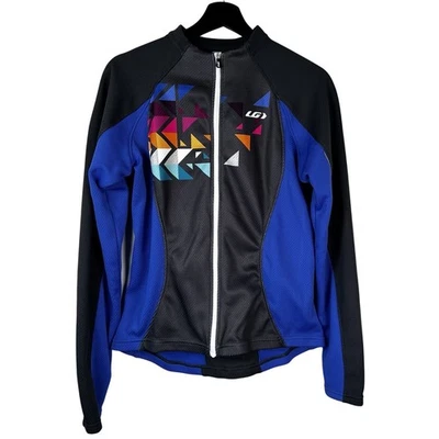Chaqueta de ciclismo para mujer Louis Garneau XL azul multicolor manga larga bolsillos bicicleta Foto 1 de 4