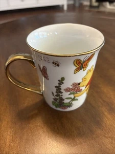 Winnie Puuh Eeyore Ferkel Kaffee Porzellan Becher mit Goldgriff NEU Zrike - Bild 1 von 6