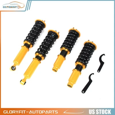 Front+Rear For 1996-2001 Honda CR-V Coilovers With Coil Springs Adj. Height 4Pcs - Image 1 of 4