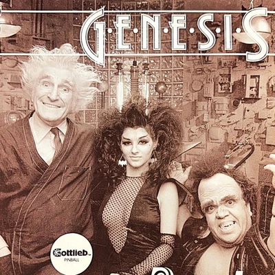 Gottlieb Genesis Pinball Machine Game Manual Schematics ORIGINAL - Image 1 of 3