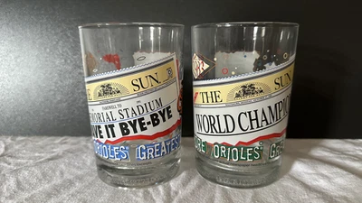 DOS (2) vasos McDonald's Baltimore Orioles 1998 Greatest Moment - Baltimore Sun Foto 1 de 3