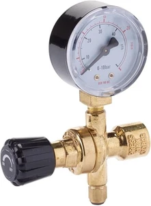 Draper MIG 70135 Mini régulateur de bouteille de gaz avec manomètre, 130 bar - Bild 1 von 2