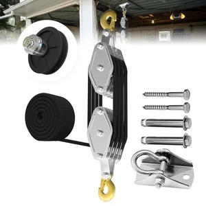 Seilzug Pulley System, 4400LB Block and Tackle Pulley System, 8:1 Hubpulver - Bild 1 von 7