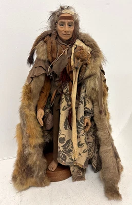 1994 Fantasy Doll Works Native American-Style Elder Art Doll 21" Mixed Media - Image 1 of 4