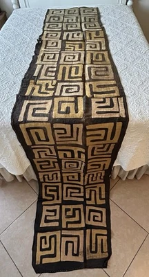 Panel de tela Cuban vintage 24-27”x126” tejido a mano con apliques  Foto 1 de 4