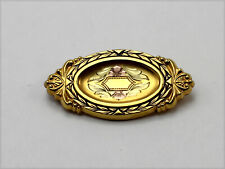 Vintage 1/20 12K Gold Filled GF Signed Hayward Pin Brooch with Floral Design 