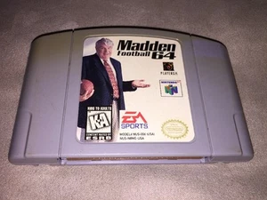 Madden Football 64 Nintendo 64-CARTRIDGE ONLY! Cleaned & TESTED! **CLASSIC** - Picture 1 of 12